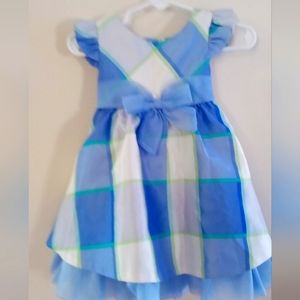 OWO Rare Too Short Sleeve A-Line Dress for Girls, Size 6-9 Months